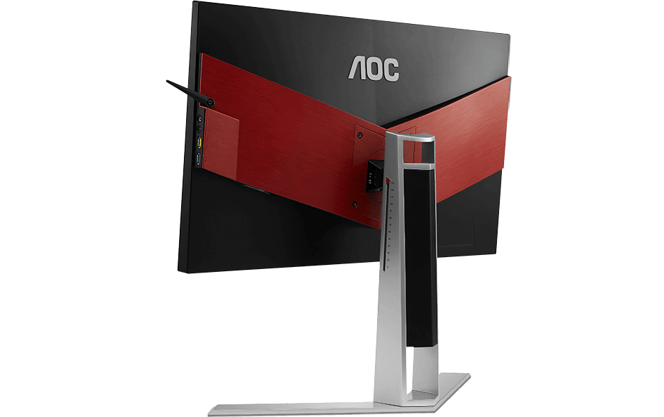 Parte Traseira - Monitor Gamer AOC Agon LED 27´ Widescreen Curvo