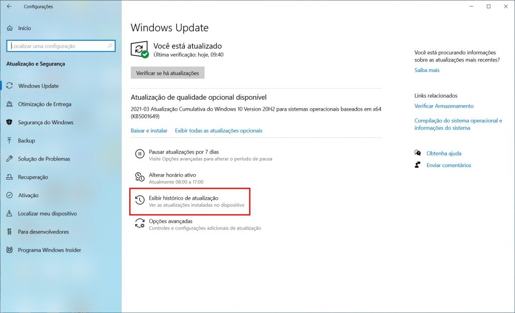Como corrigir a tela azul da morte do Windows 10 - passo 2