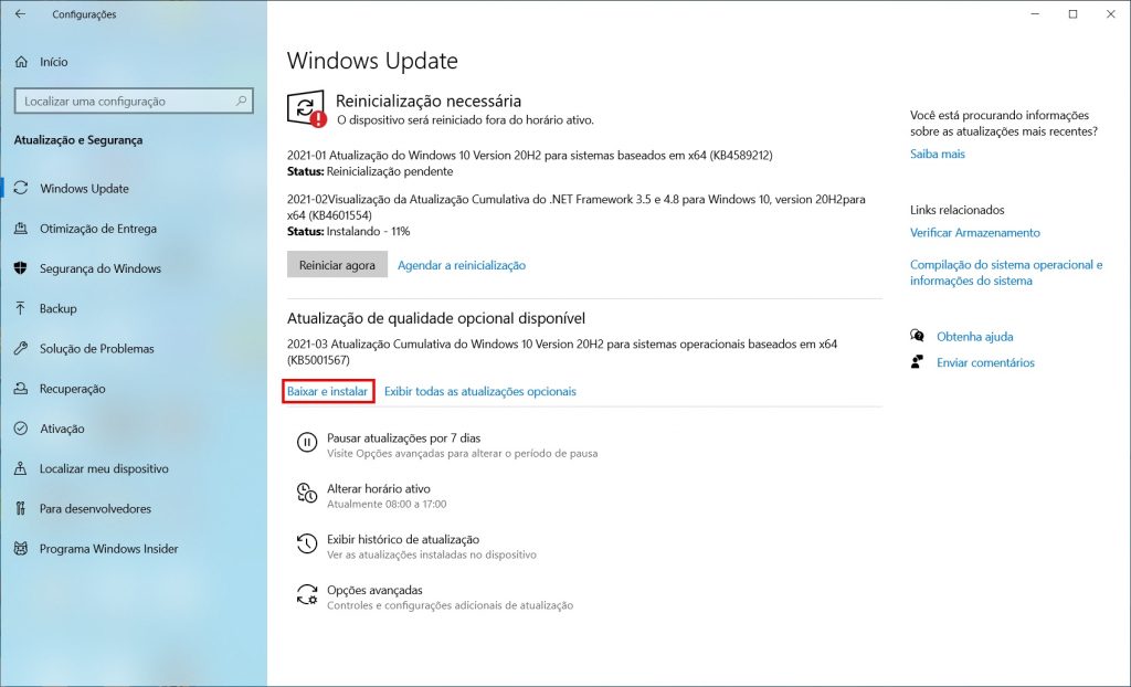 Como corrigir a tela azul da morte do Windows 10 - passo 2