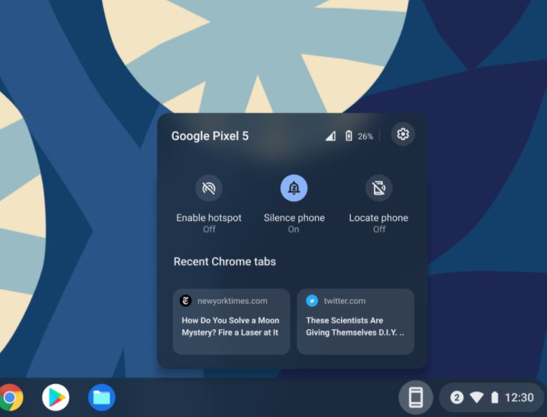 Phone Hub - Chrome OS