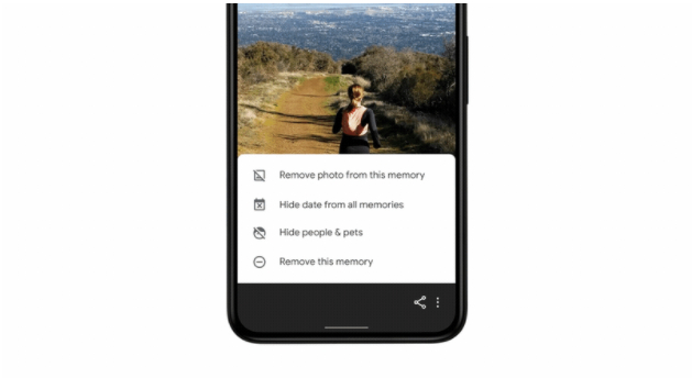 Opção para remover foto das memórias - Google Fotos