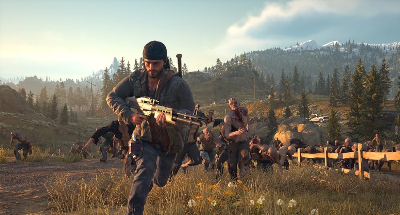 Imagem mostra cena do jogo Days Gone, do PlayStation