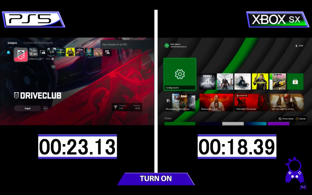 PS5 vs. Xbox Series X: vídeo compara velocidades dos consoles