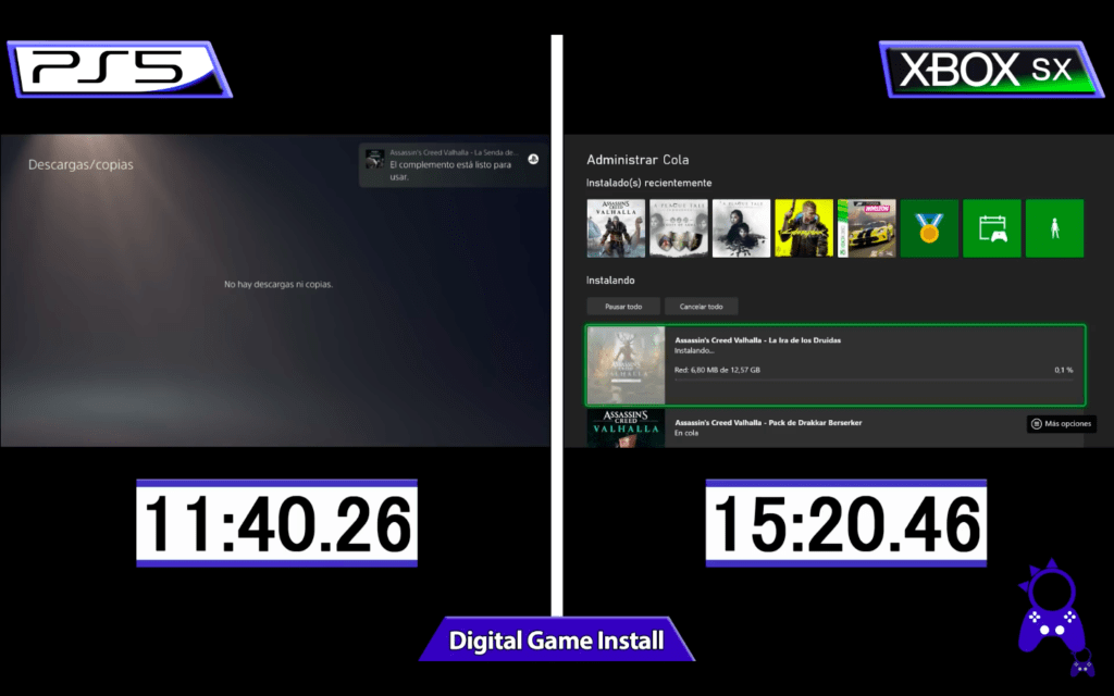 PS5 vs. Xbox Series X: vídeo compara velocidades dos consoles