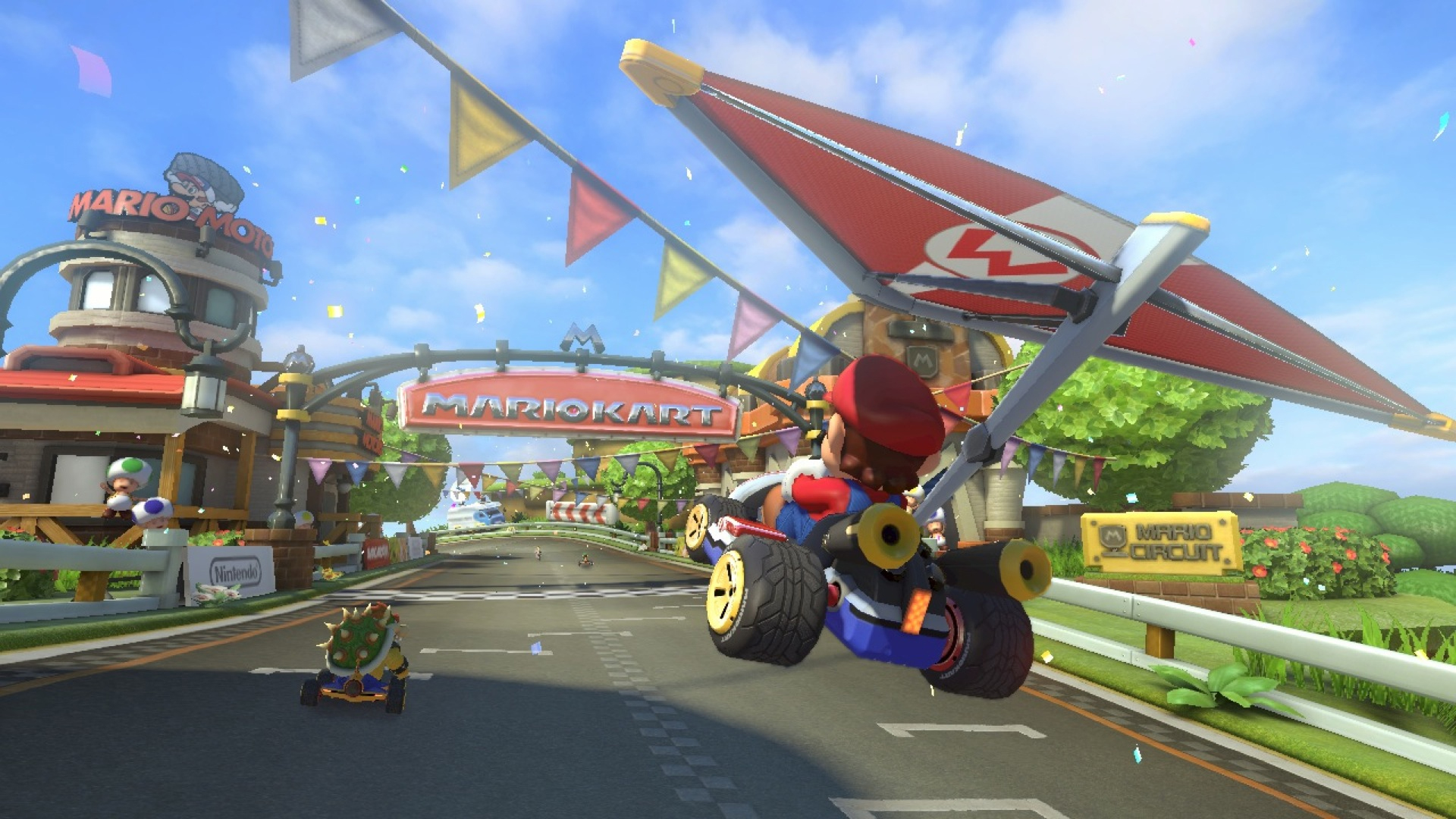 Mod insano coloca pistas de Mario Kart 8 em Flight Simulator