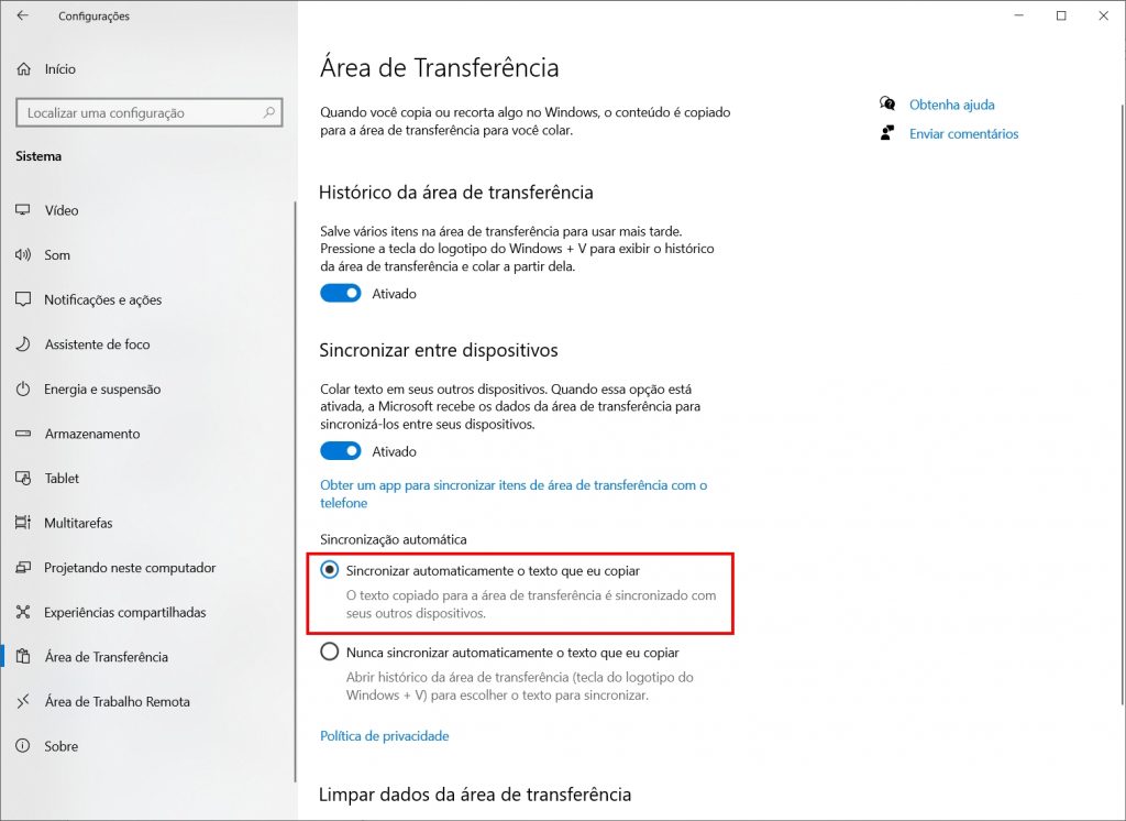 Como compartilhar a área de transferência entre o Windows e o Android (Windows) - Passo 4