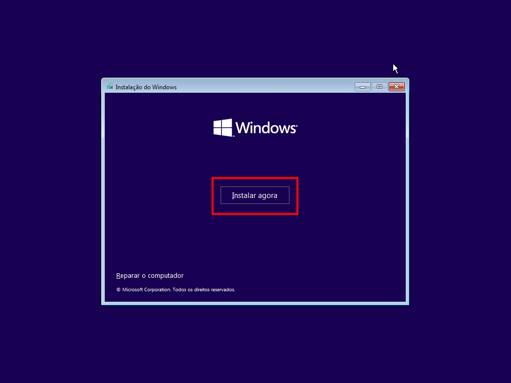 Como fazer uma instalação limpa do Windows 11 - Passo 2