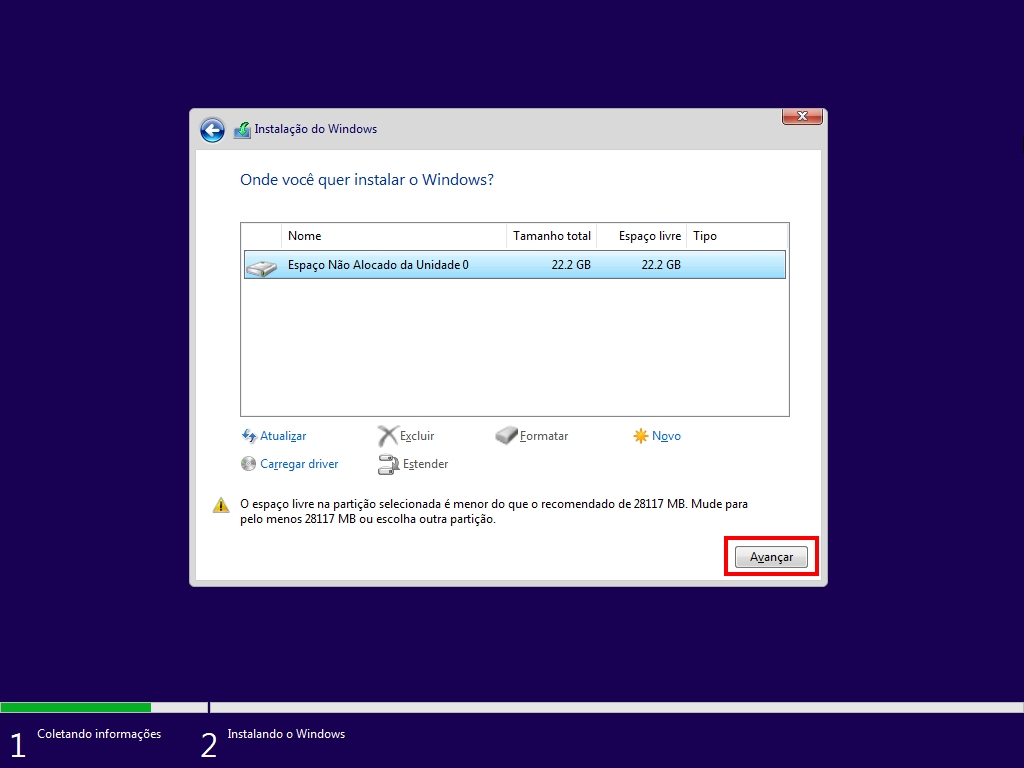Como fazer uma instalação limpa do Windows 11 - Passo 7