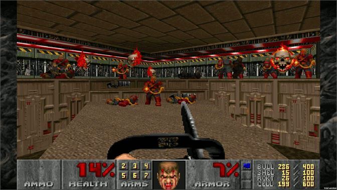 Imagens do game Doom II: Hell on Earth