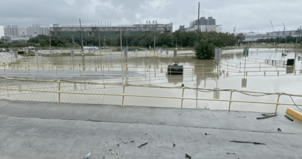 Enchente em regiões próximas às instalações das TSMC