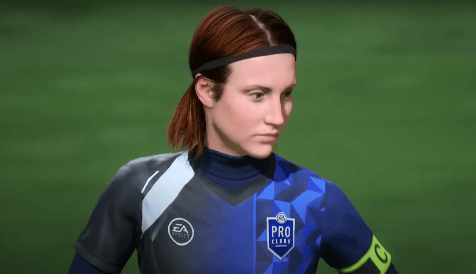 Imagem de jogadora no modo Pro Clubs do FIFA 22
