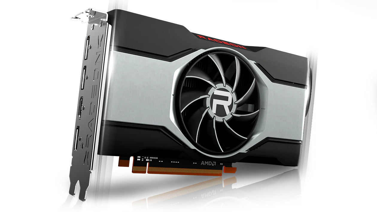 Imagem da GPU RX 6600 XT da AMD