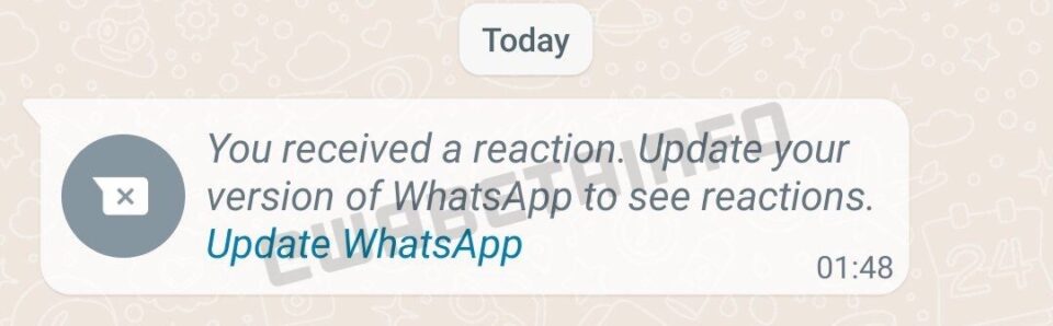 Reações WhatsApp