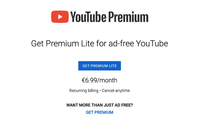 Cansado de propagandas? YouTube lança o ‘Premium Lite’