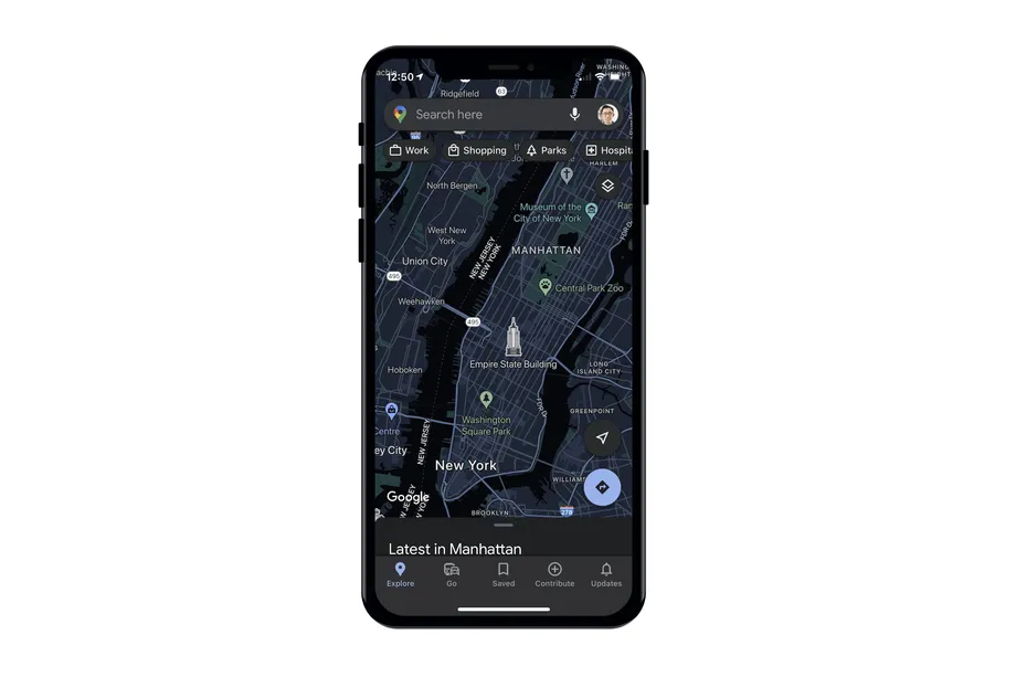 Google Maps ganha modo escuro no iPhone