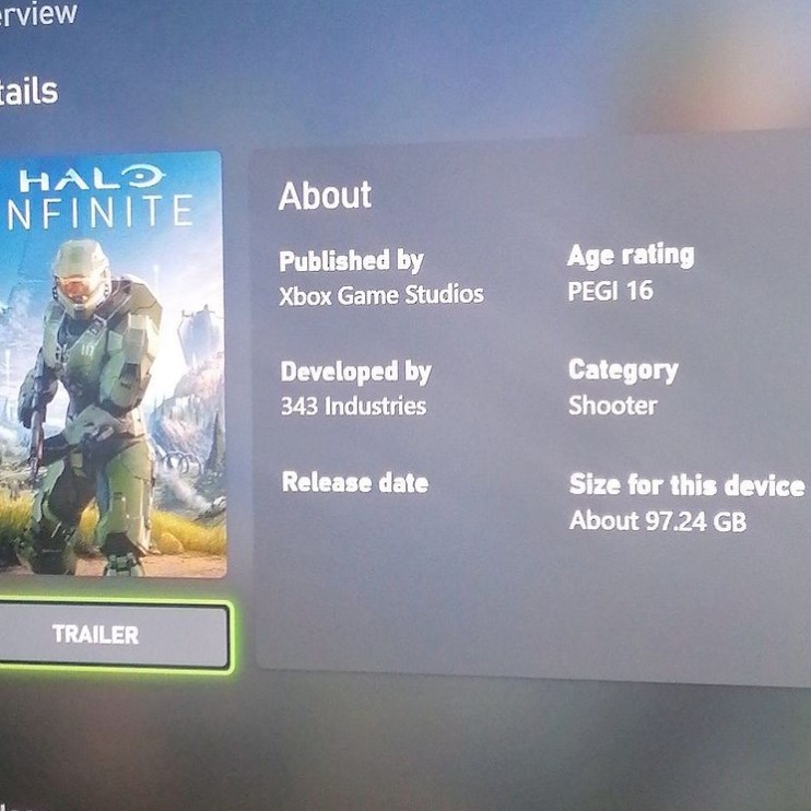 Leak revela que Halo Infinite pode ter quase 100 GB no Xbox Series X/S