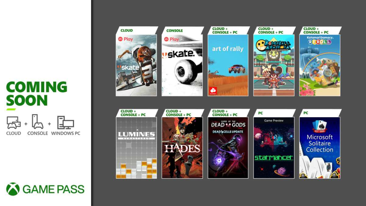 Xbox Game Pass - Agosto
