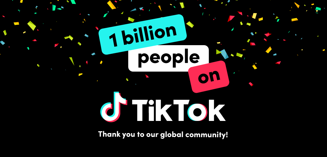 TikTok comemora 1 bilhão de usuários mensais