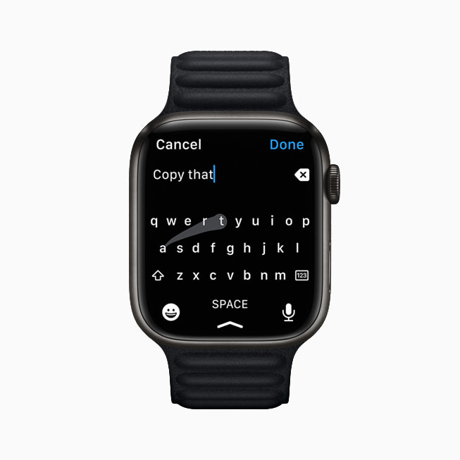 Imagem do teclado do Apple Watch Series 7