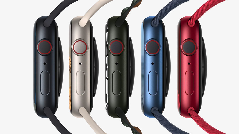 Cores do Apple Watch Series 7