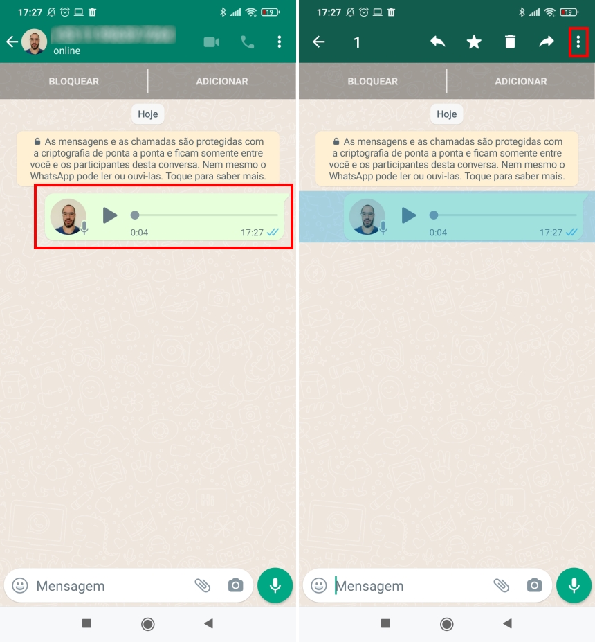 Como fazer transcrição de mensagens de voz do WhatsApp para texto no Android - Passo 1