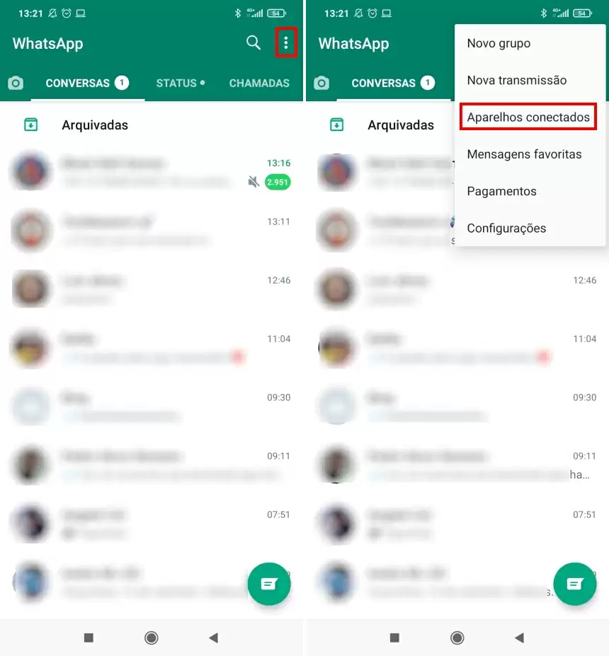 Como participar do Beta de múltiplos aparelhos do WhatsApp - Passo 1