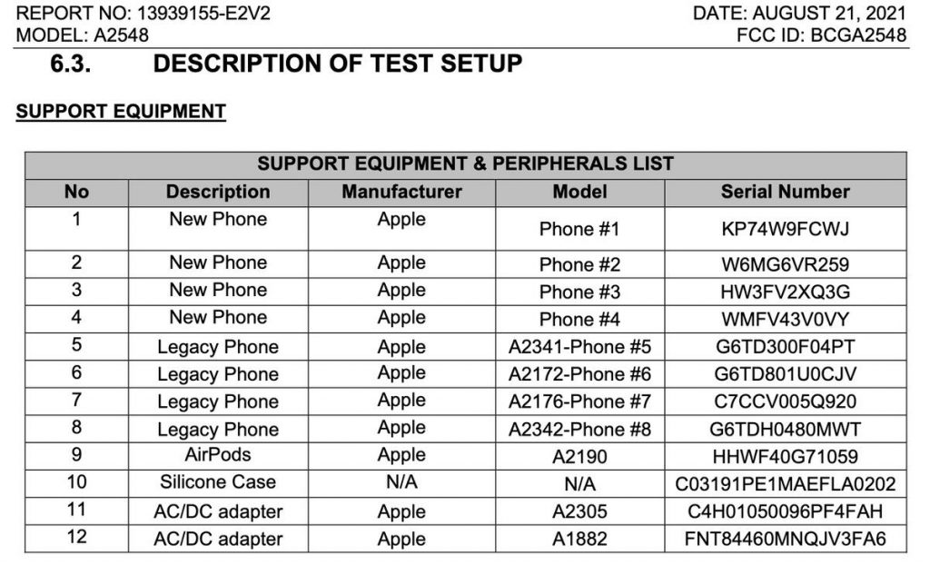 Documento da Apple que revela nova linha do iPhone