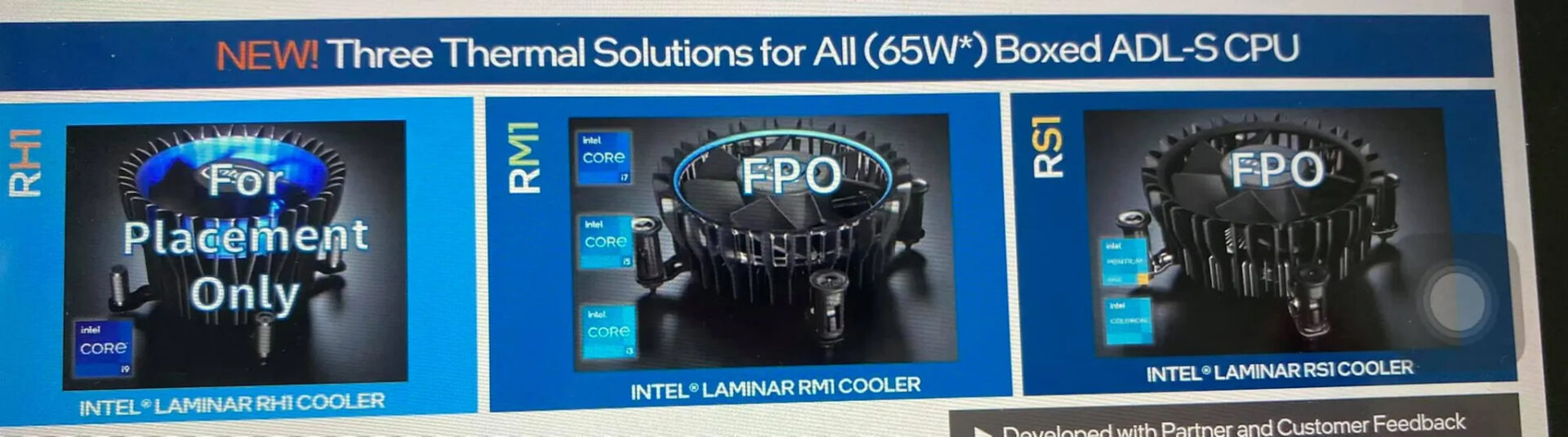 Possíveis novos coolers que acompanharão os processadores Intel Alder Lake