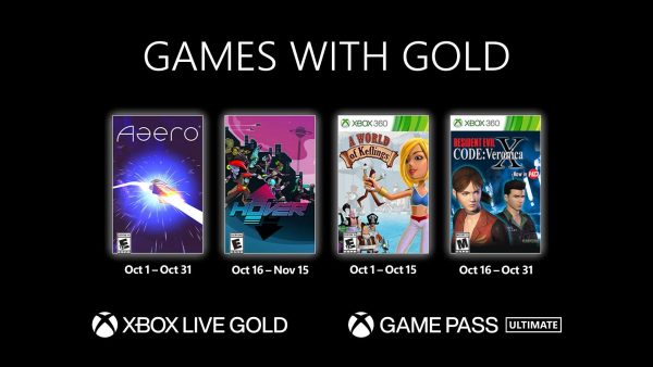 Jogos do Xbox disponibilizados para o Games With Gold de outubro