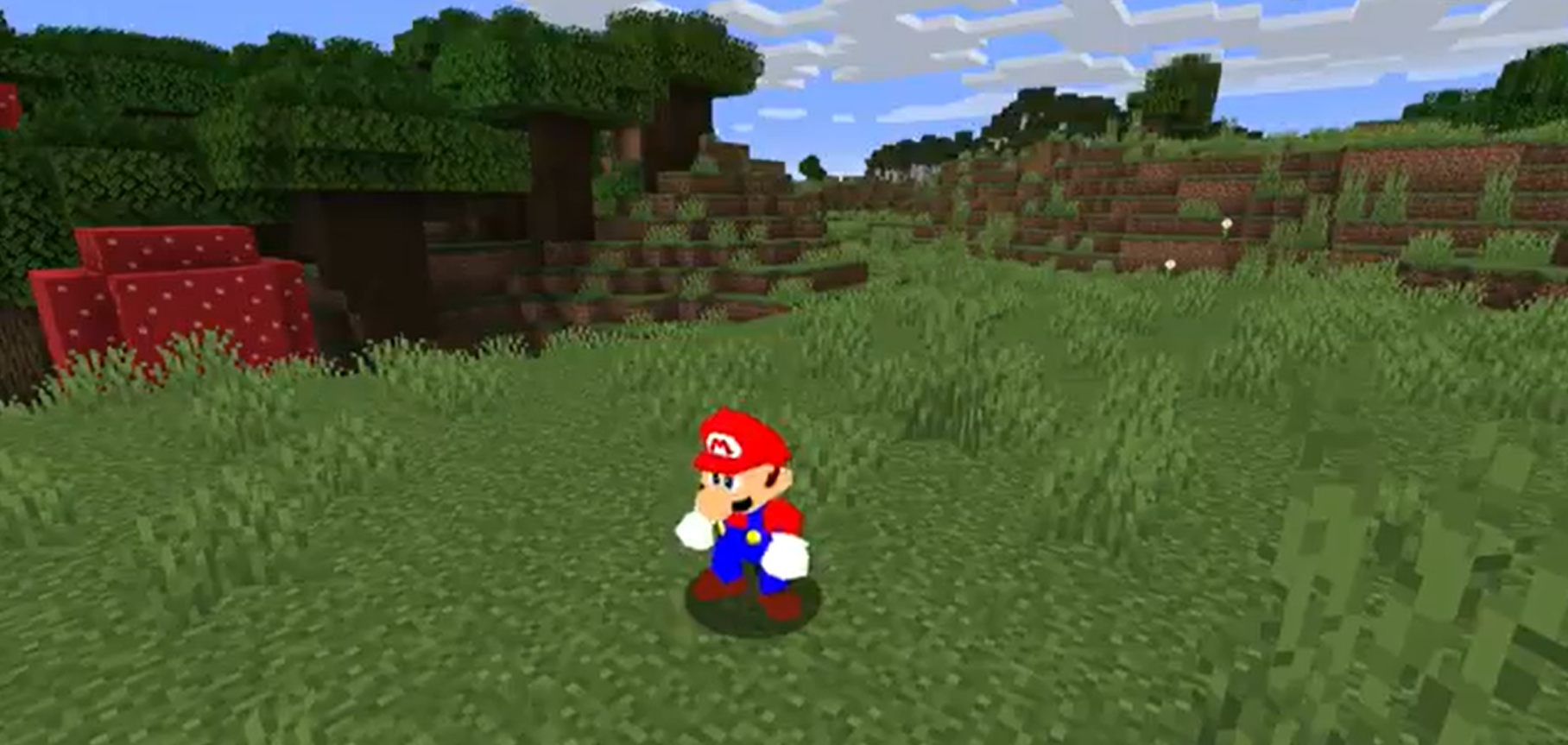 Mod que incorpora Super Mario 64 ao universo de Minecraft