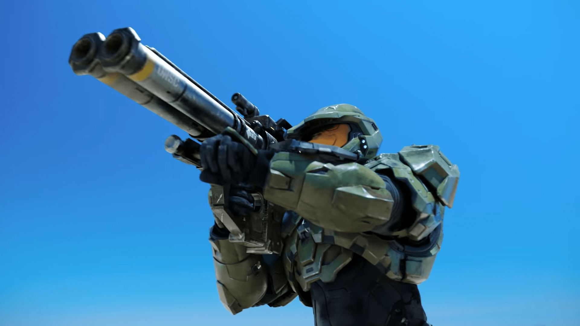 Personagem Master Chief, de Halo, na propaganda do Windows 11