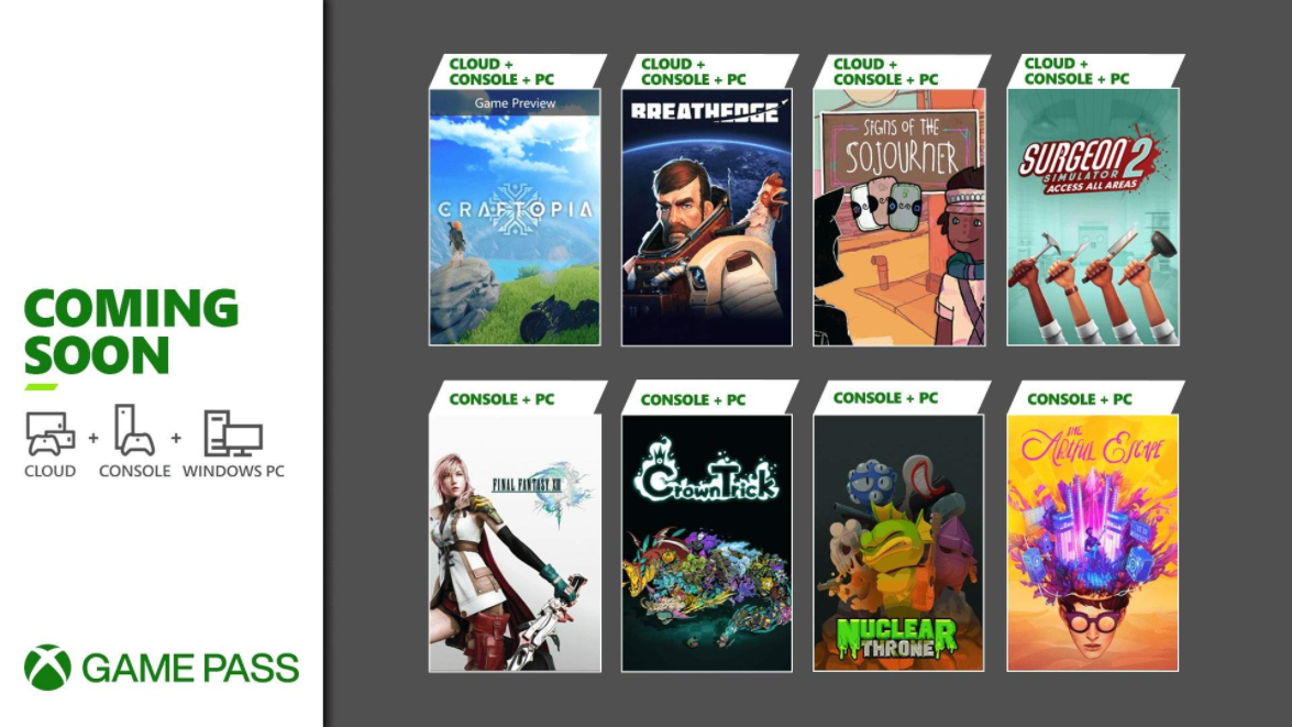 Novidades do Xbox Game Pass para setembro