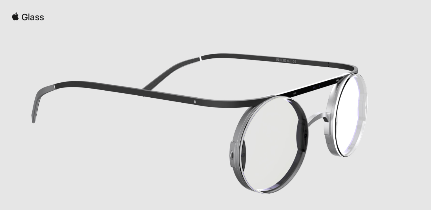 Concepção de óculos VR/AR da Apple