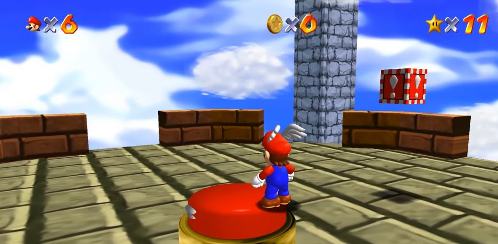 Imagem do game Super Mario 64
