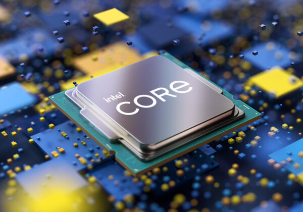Foto de chip da Intel para ilustrar o Core i9-12900K