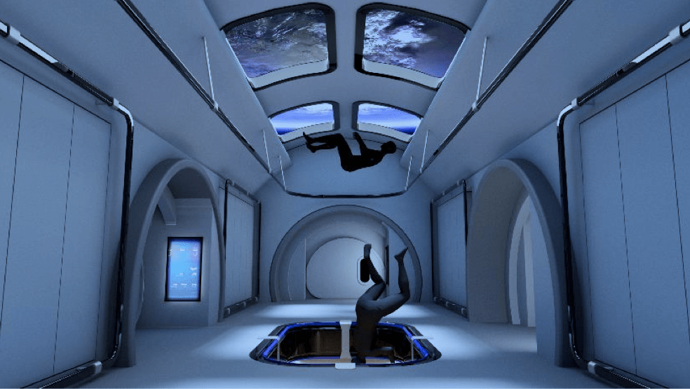 vila no espaço da Blue Origin
