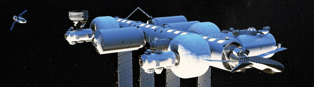 parque no espaço da Blue Origin