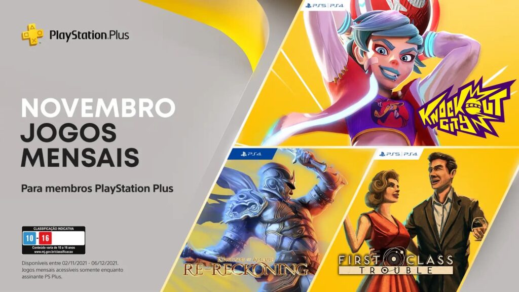 Sony revela oficialmente os 6 jogos grátis da PS Plus de novembro