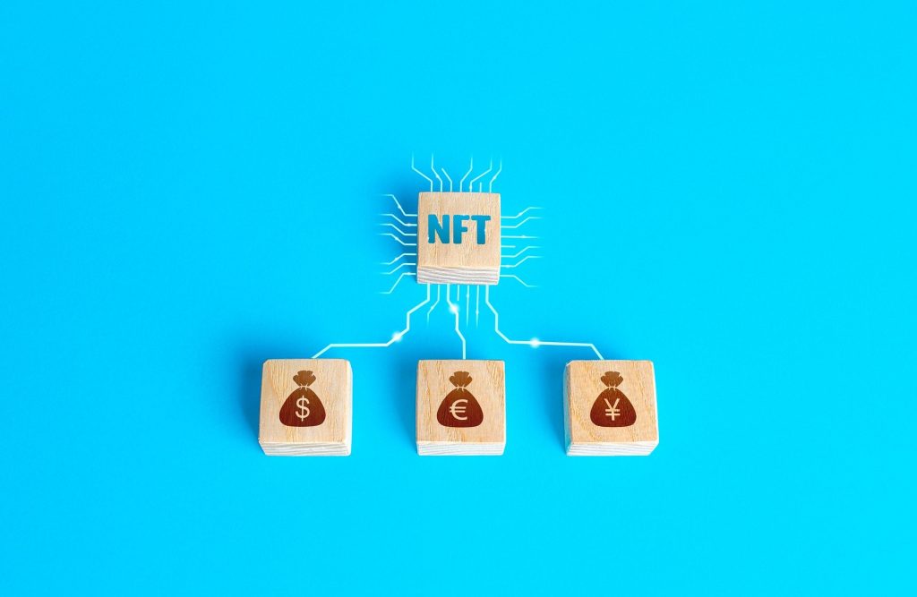 Ilustração para representar o mercado NFT e NFTs