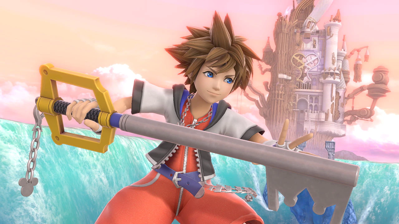 Personagem Sora, de Kingdom Hearts, que chegará ao Super Smash Bros. Ultimate