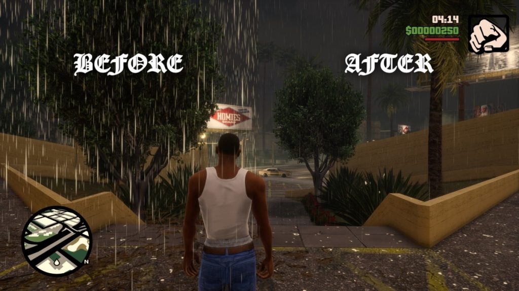 GTA Trilogy - Mod para corrigir chuvajpg