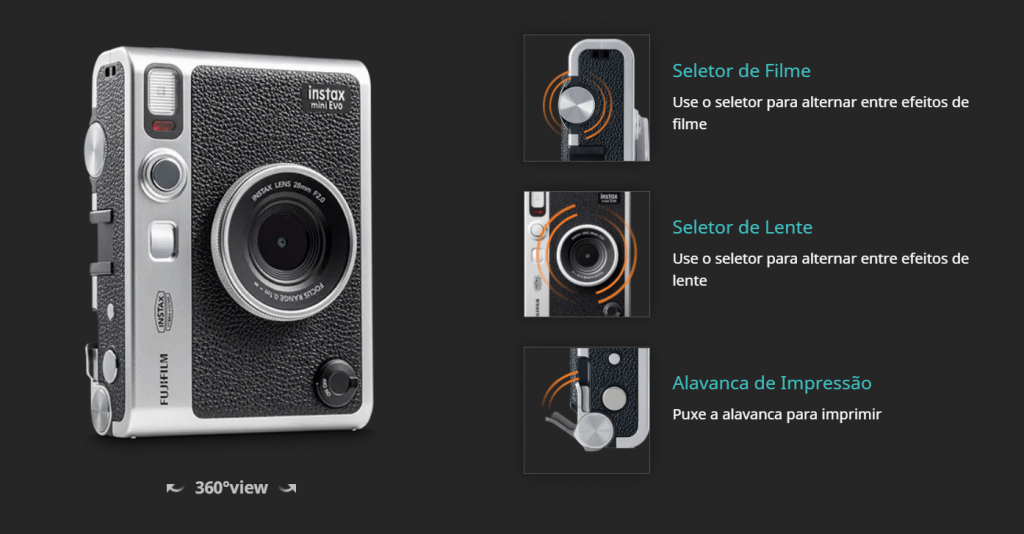 Câmera Instax Mini Evo da Fujifilm