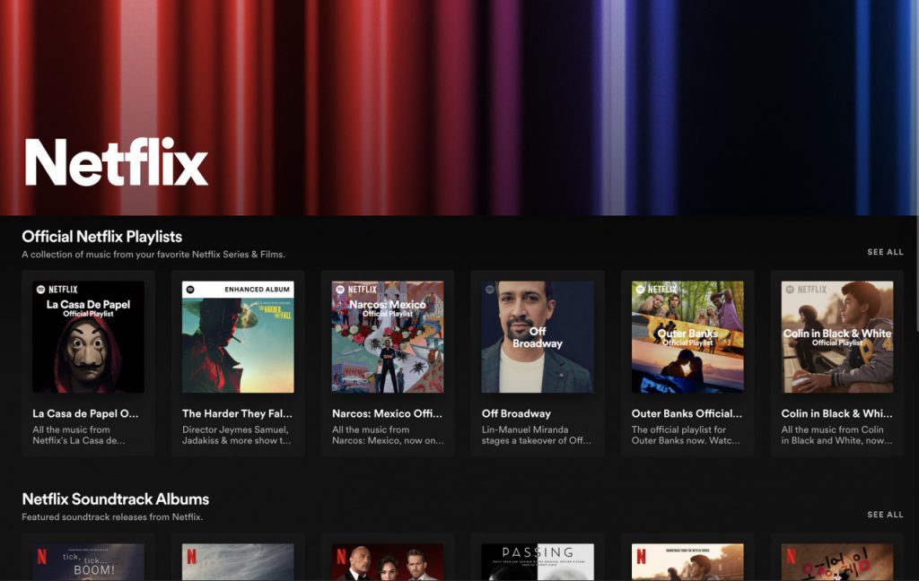The Netflix Hub, novo projeto da Netflix e Spotify
