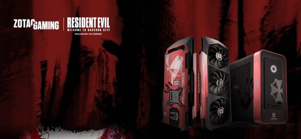Peças exclusivas da Zotac Gaming com tema de Resident Evil