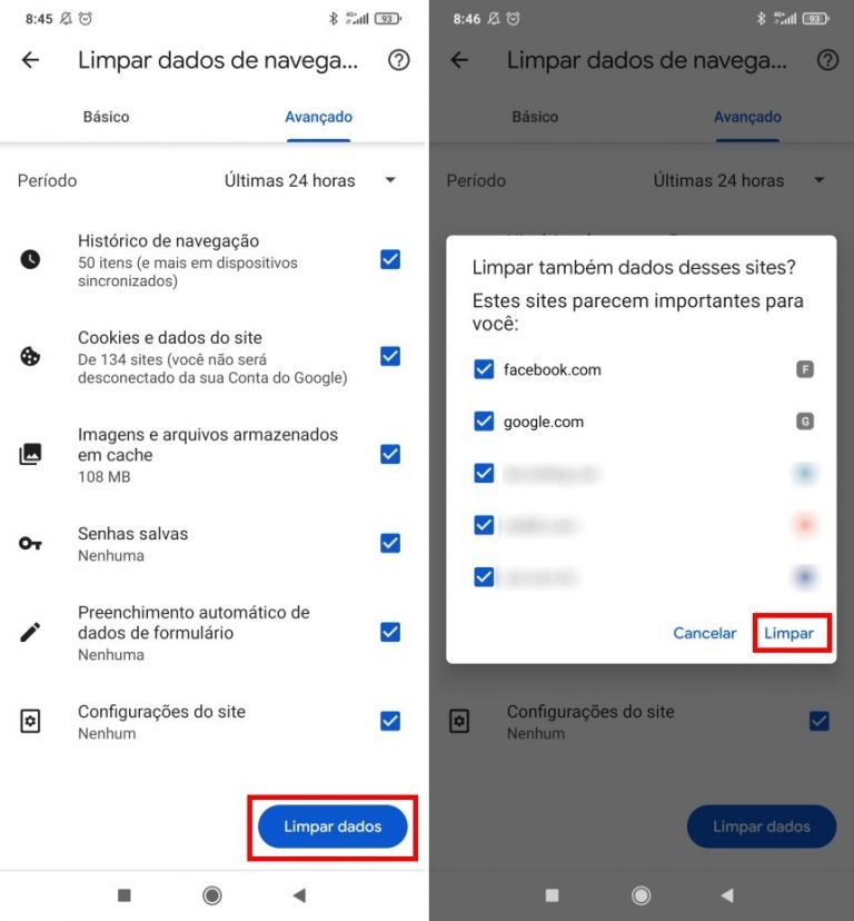 Como Limpar Os Dados De Navegação No Android Tecmasters 1253