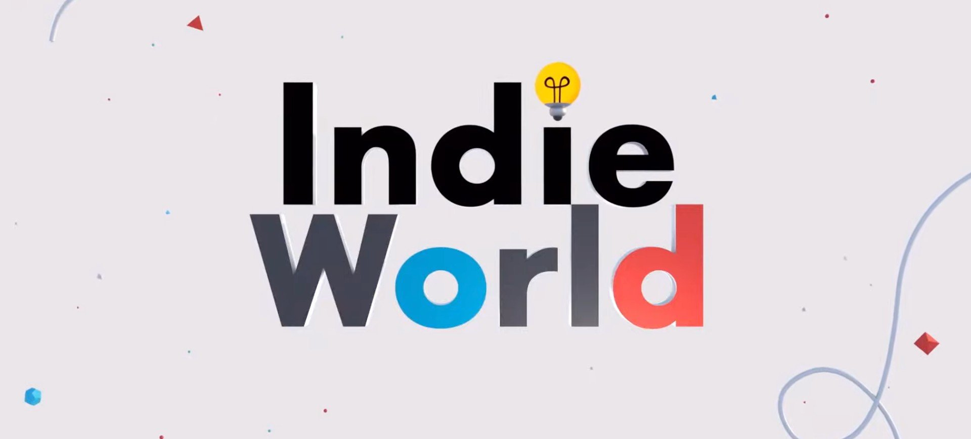 Logotipo do evento Indie World, da Nintendo, sobre indie games para Switch