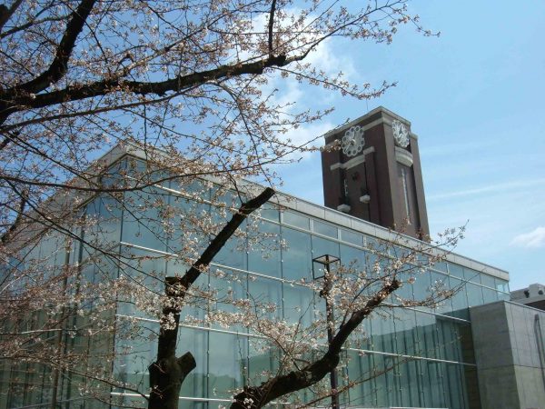 Clock Tower Centennial Hall, Kyoto University (Yoshida Main Campus) from northwest side