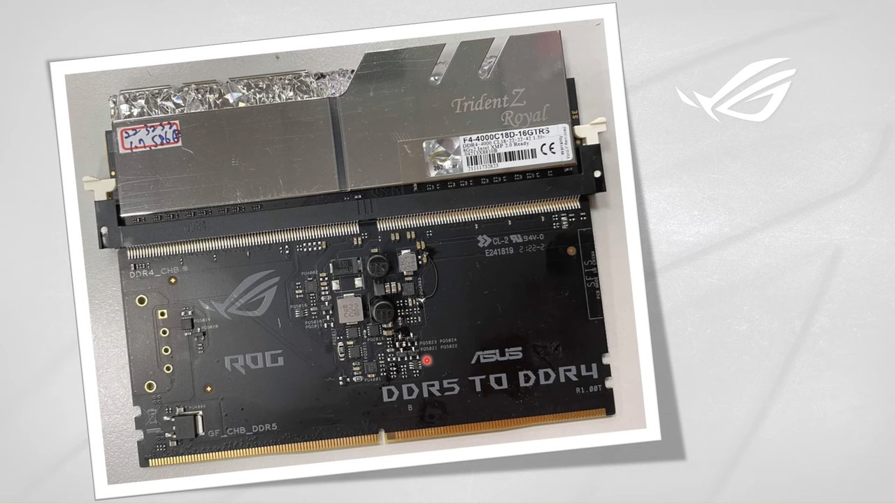 Adaptador para usar memórias RAM DDR4 em placa-mãe DDR5