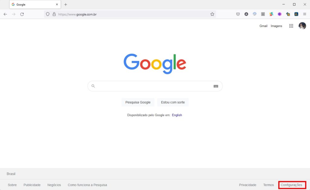 Como usar o tema escuro do Google no PC - Passo 1