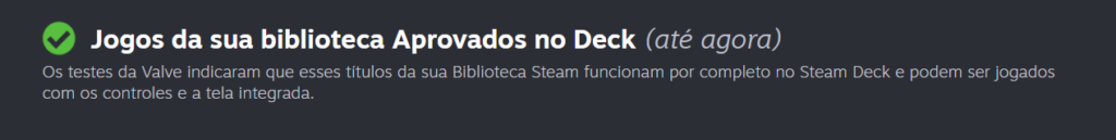 Steam Deck jogos elegíveis